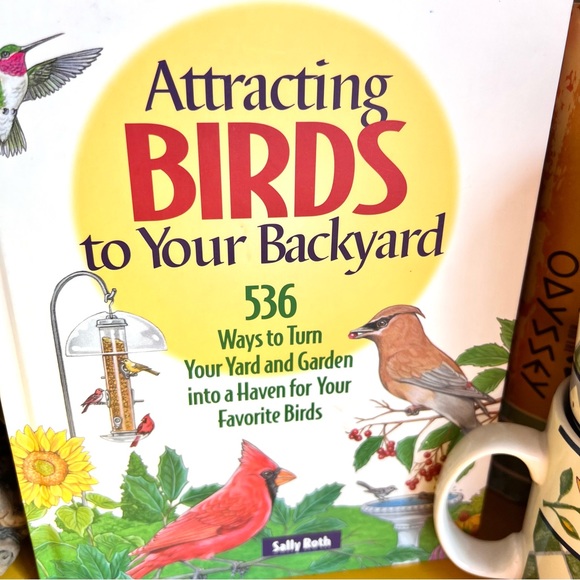 Vintage Coventry Bird Mugs and Hardcover Attracting Birds Book Set of 3 - Picture 7 of 9